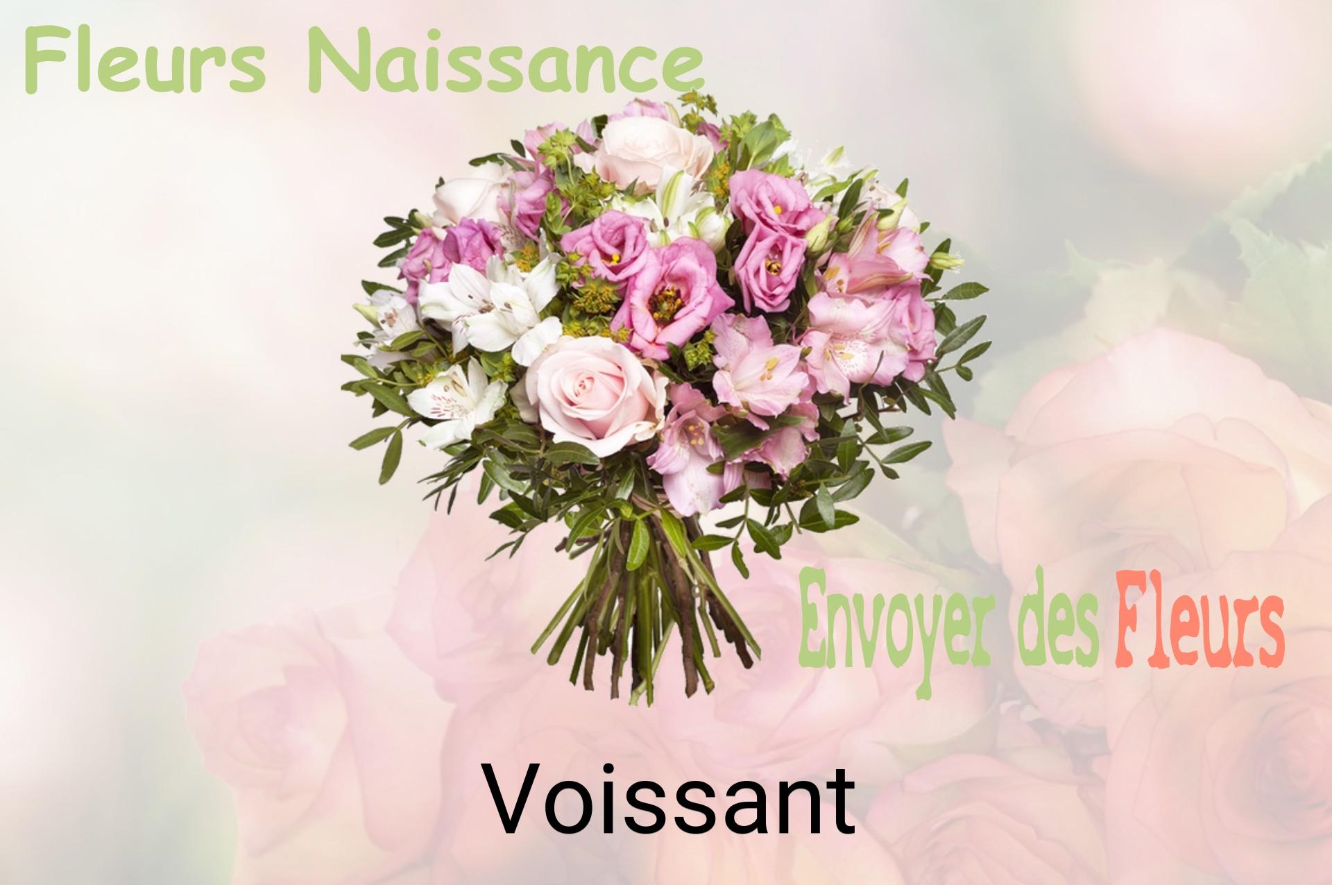 Bouquet de fleurs de naissance livré à Voissant